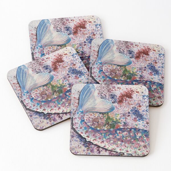 Item preview,  Mermaid jewel tail paint splatters  designed and sold by Splash Rabbit .