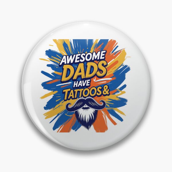 Item preview,  Awesome Dads Tattoos & Beards Father's Day Gift designed and sold by wellie-chic.