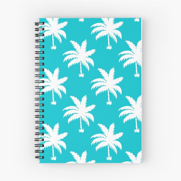 Item preview, Grupos de palmeras sobre un fondo azul. designed and sold by colorofmagic.