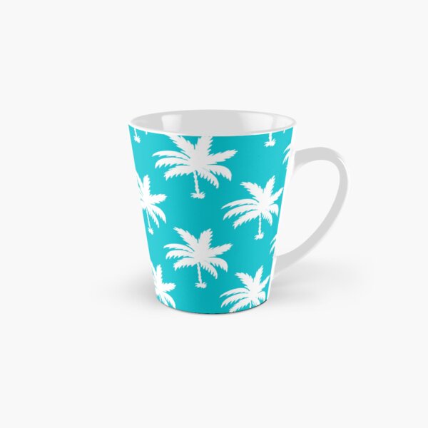 Item preview, Groups of palm trees against a blue background designed and sold by colorofmagic.