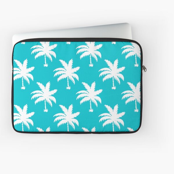 Item preview, Groups of palm trees against a blue background designed and sold by colorofmagic.