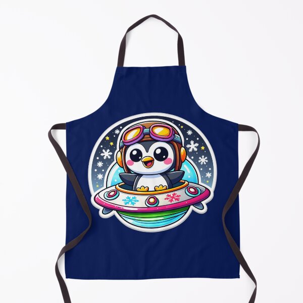 Item preview, UFO Cute Penguin designed and sold by ArtistEmbrace.