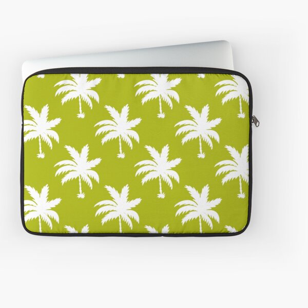 Item preview, White palm trees against a green background designed and sold by colorofmagic.