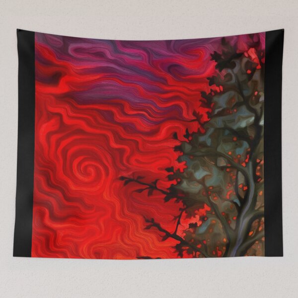 Item preview, Surrealism Sky w Tree at Sunset 1 designed and sold by BloomingbySJ.