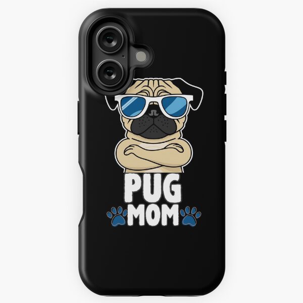 Vista previa del artículo con la obra «Mamá Pug: dulce, atrevida y cariñosa», diseñado y vendido por GoodyPaws.