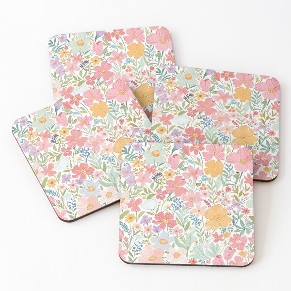 Item preview, Vibrant Hand-Drawn Floral Pattern With Colorful Blooms and Leaves designed and sold by CoolPixels.