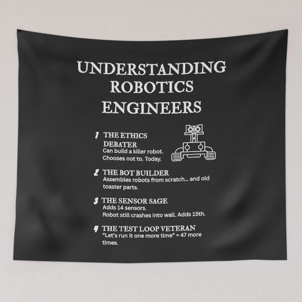 Item preview, Understanding Robotics Engineers – Funny Bot Life Definitions – Black designed and sold by PsyFlow35.