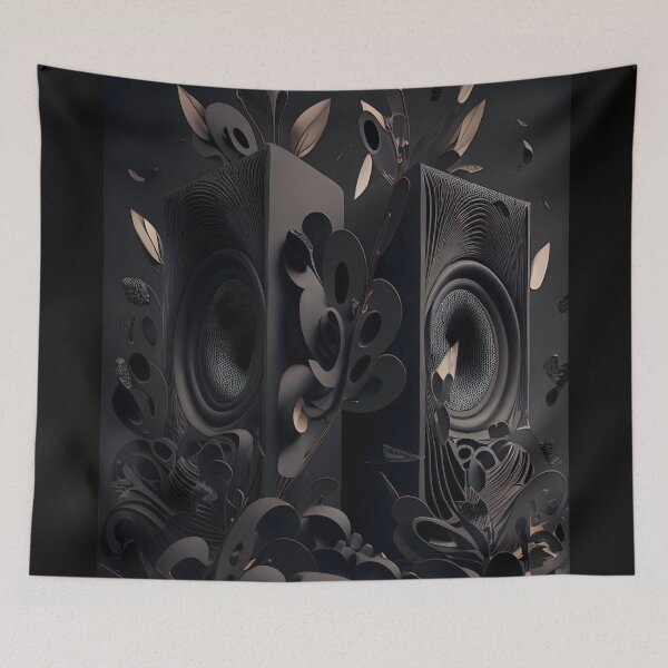 Item preview, Sonic Waves: Abstract Speaker Art designed and sold by ShadowAndSlate.