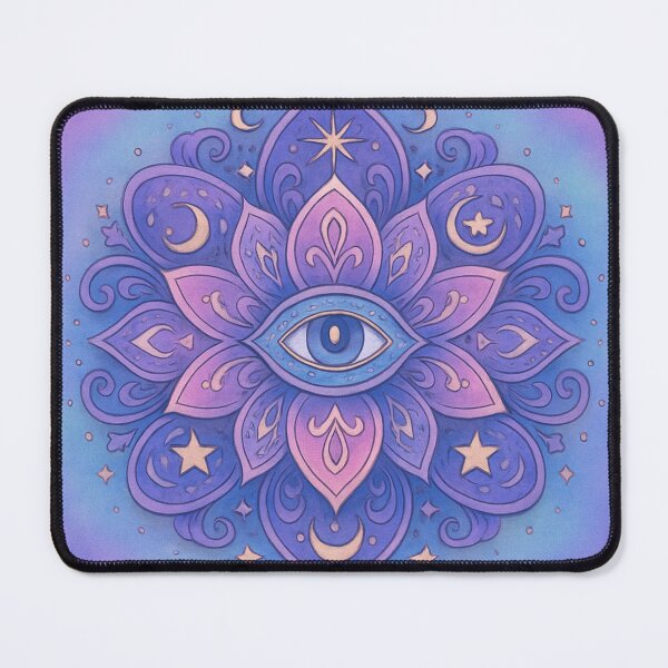 Item preview, Mandala de ojo morado designed and sold by CookieCreature.