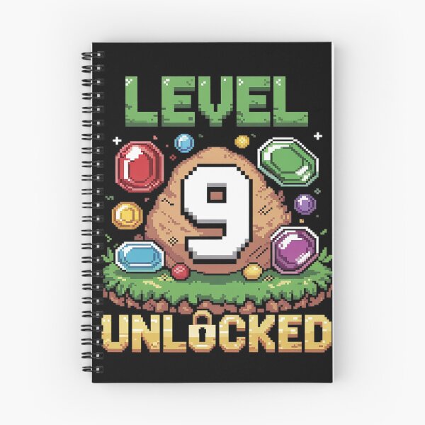 Item preview, Birthday Boy Level 9 Unlocked 9th Birthday Game Pixel designed and sold by Nekusa.