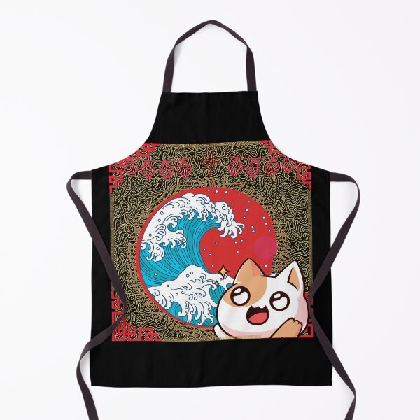 Item preview, Kawaii Tsunami Cat designed and sold by LivingRoomZoo.