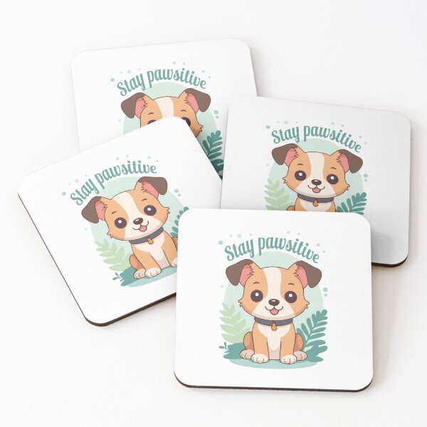 Item preview, Stay Pawsitive – Cute Dog with Funny Quote designed and sold by GraphicGreets.