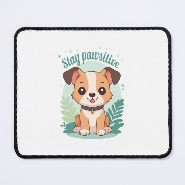 Item preview, Stay Pawsitive – Cute Dog with Funny Quote designed and sold by GraphicGreets.