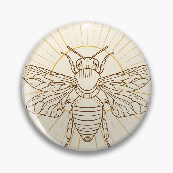 Item preview, Queen Bee in Sun, Nature-inspired design designed and sold by Line-Creations.