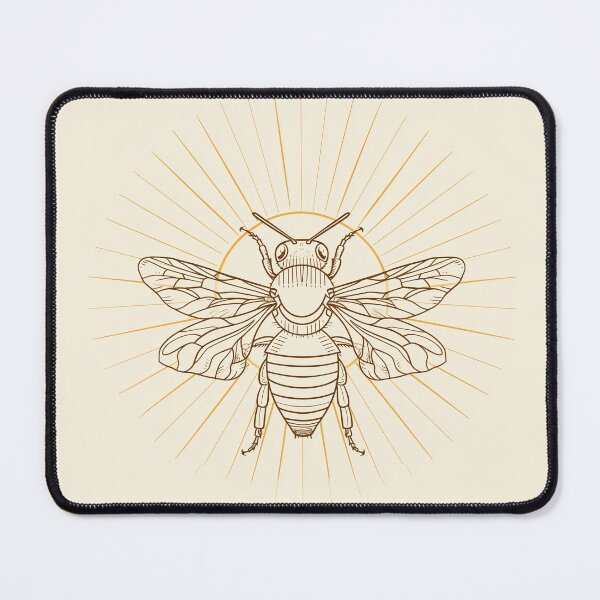 Item preview, Queen Bee in Sun, Nature-inspired design designed and sold by Line-Creations.