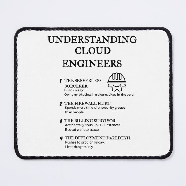 Item preview, Understanding Cloud Engineers – Funny DevOps & Cloud Life Definitions designed and sold by PsyFlow35.