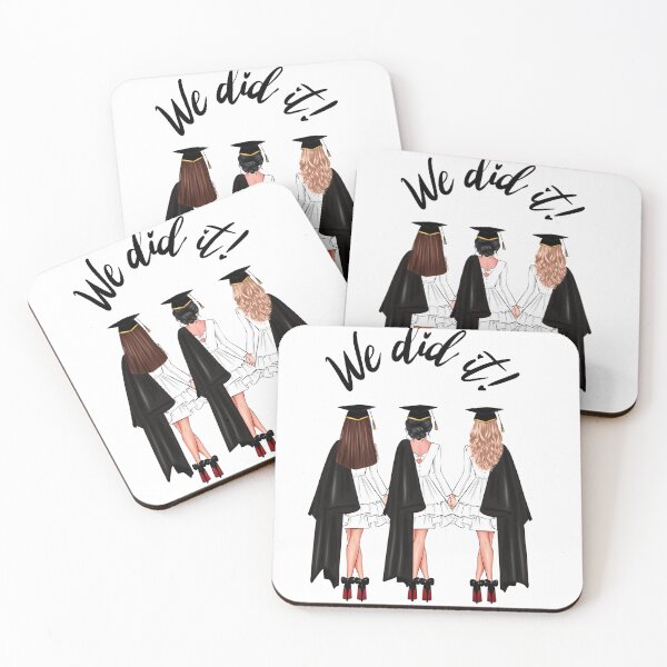 Item preview, Graduation Friends, Three cute girls graduation designed and sold by anhelinaart.