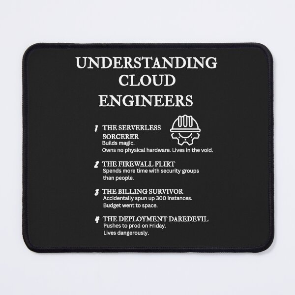 Item preview, Understanding Cloud Engineers – Funny DevOps & Cloud Life Definitions – Black designed and sold by PsyFlow35.