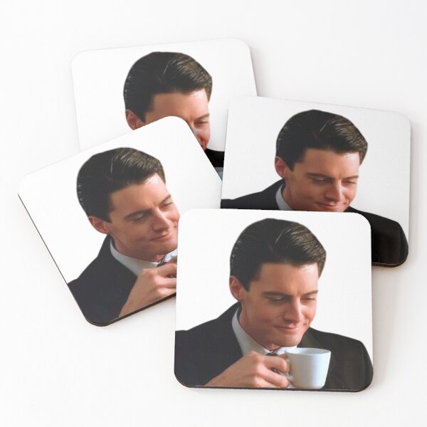 Item preview, Agent Dale Cooper Sipping Coffee – Twin Peaks Sticker designed and sold by TheTwinPeaks.