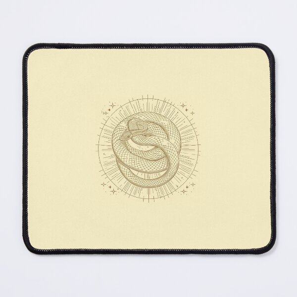 Item preview, A snake on golden background, mystical design designed and sold by Line-Creations.