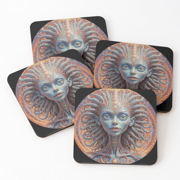 Item preview, Gardien Elves -Trippy Alien Artworks - LSD - Psychadelics - Trip - Trance - 24 designed and sold by SentientGallery.