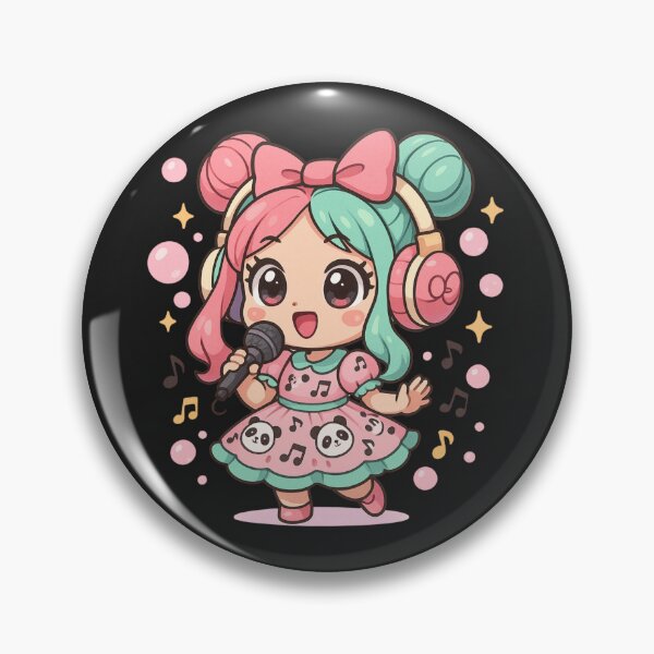 Item preview, Chibi Metal Moon Warrior | Gothic Anime Guitarist Under Moonlight | Axe Guitar Rocker Art designed and sold by ColorSplash123.