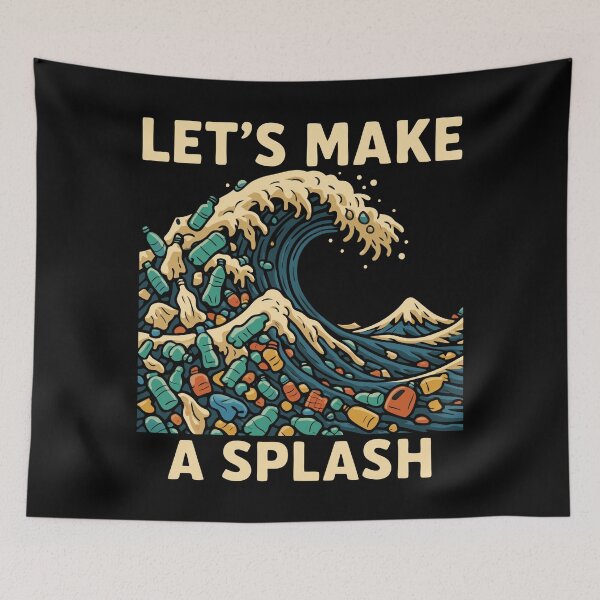 Item preview, Wave Of Trash Stop Plastic Pollution designed and sold by Blok45.