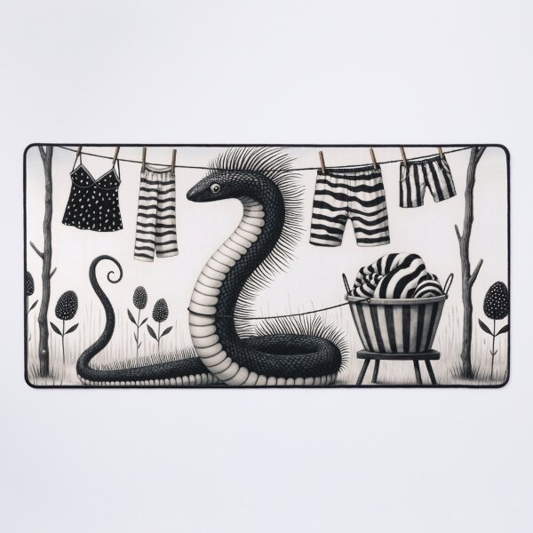 Item preview, Snake Doing Washing designed and sold by M-Y-A-R-T-.