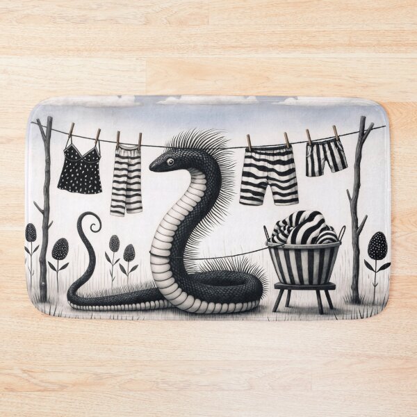 Item preview, Snake Doing Washing designed and sold by M-Y-A-R-T-.