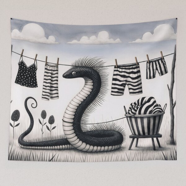 Item preview, Snake Doing Washing designed and sold by M-Y-A-R-T-.