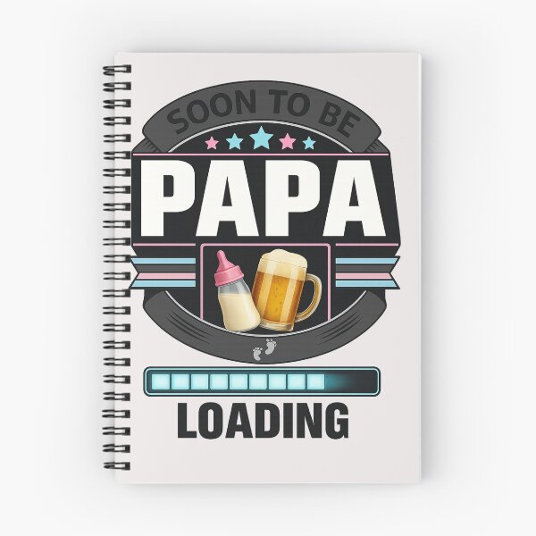 Item preview, Soon to Be Papa Again Loading – Funny Tech Dad Shirt designed and sold by MoodCircuit.