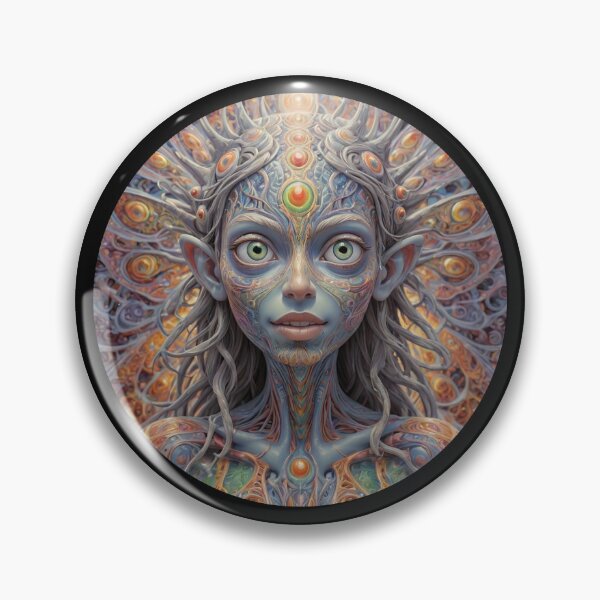 Item preview, Gardien Elves -Trippy Alien Artworks - LSD - Psychadelics - Trip - Trance - 28 designed and sold by SentientGallery.