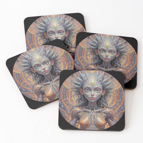 Item preview, Gardien Elves -Trippy Alien Artworks - LSD - Psychadelics - Trip - Trance - 29 designed and sold by SentientGallery.
