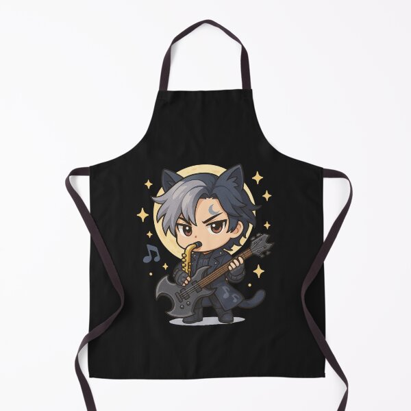 Item preview, Chibi Jazz Cat Mage | Cool Saxophone Anime Character | Moon & Stars Music Art designed and sold by ColorSplash123.