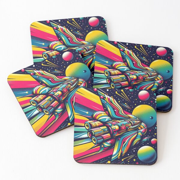 Item preview, colorful spaceship designed and sold by Dogandesighn.