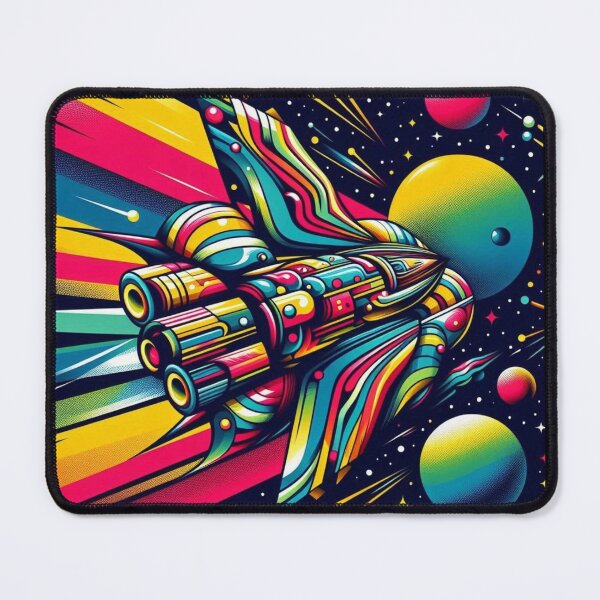 Item preview, colorful spaceship designed and sold by Dogandesighn.