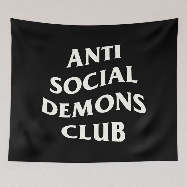 Item preview, Anti Social Demons Club - WHITE designed and sold by Jackbradley.