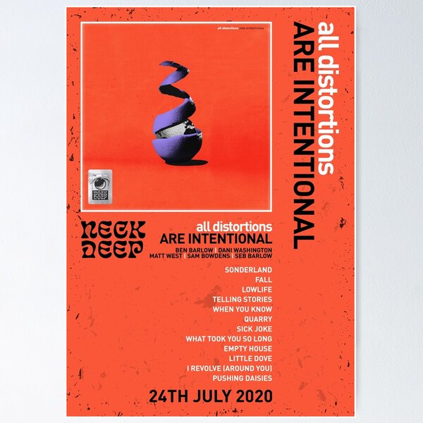 Item preview, Neck Deep - All Distortions Are Intentional designed and sold by Jackbradley.