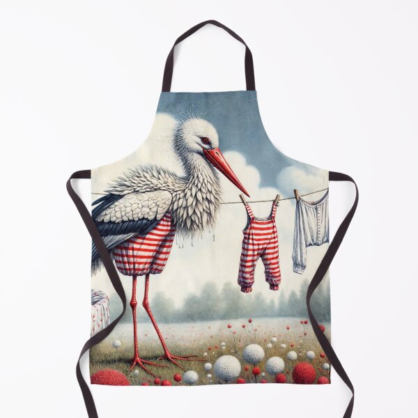 Item preview, Stork Doing the Washing designed and sold by M-Y-A-R-T-.