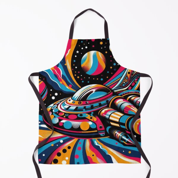 Item preview, colorful spaceship designed and sold by Dogandesighn.