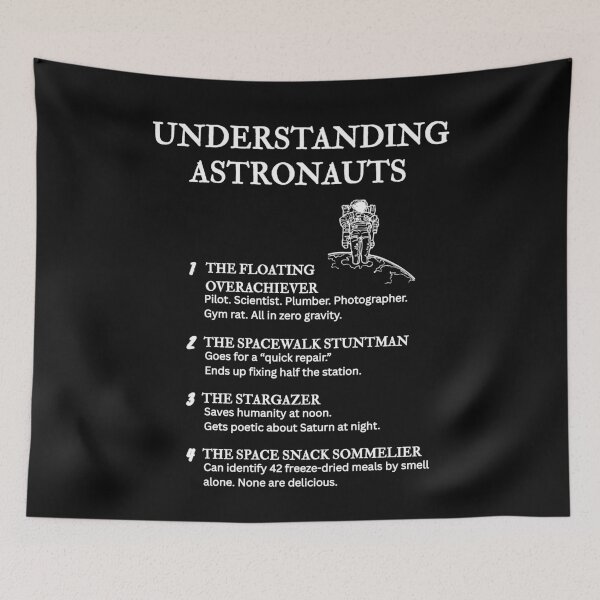 Item preview, Understanding Astronauts – Funny Space Life Definitions – Black designed and sold by PsyFlow35.