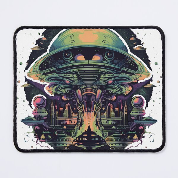 Item preview, Alien Safe Haven - UFO Abduction Scene Sci-Fi Design designed and sold by Alphakenon.
