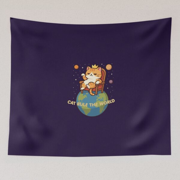Item preview, NoToeWorld - Cat rule the world designed and sold by notoeworld.