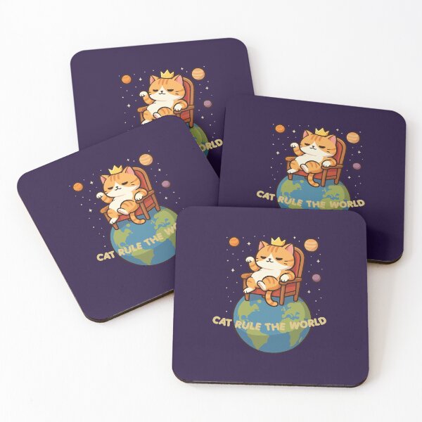 Item preview, NoToeWorld - Cat rule the world designed and sold by notoeworld.