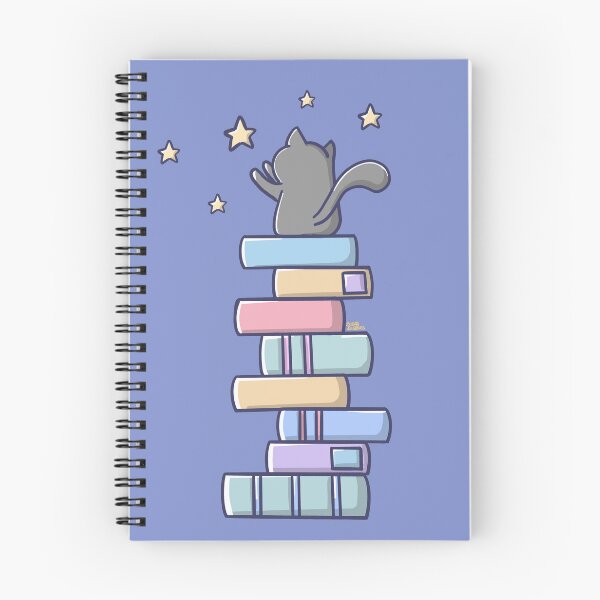 Aperçu de l'œuvre Livres et chat | Le combo douillet et ronronnant créée et vendue par Sugar-Bubbles.
