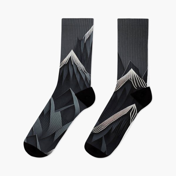 Item preview, Majestic Peaks: Abstract Mountain Art designed and sold by ShadowAndSlate.