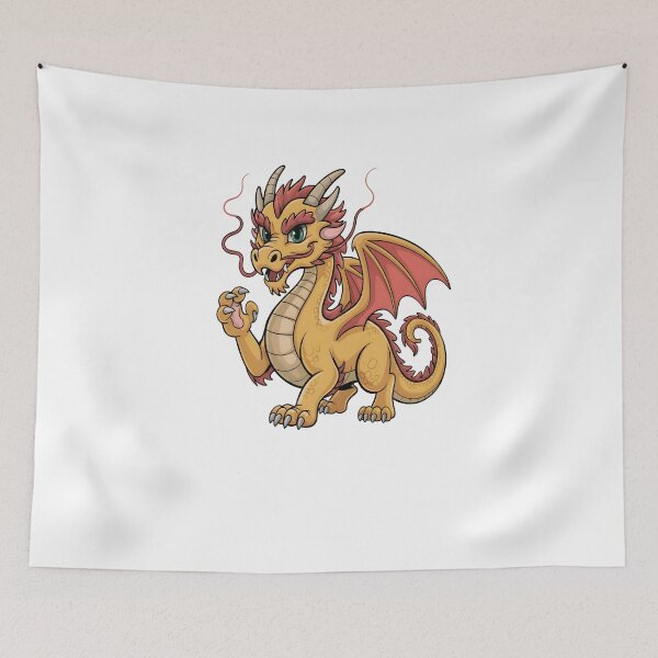 Item preview, Leo Dragon – Fiery Zodiac Fantasy Art designed and sold by stylishsketcher.