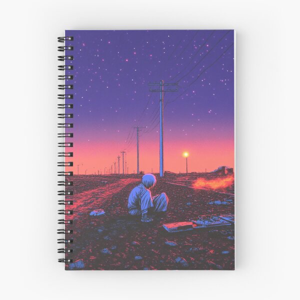 Item preview, Sad Lofi Anime Boy Nostalgic Sunset designed and sold by V-Fantasy.