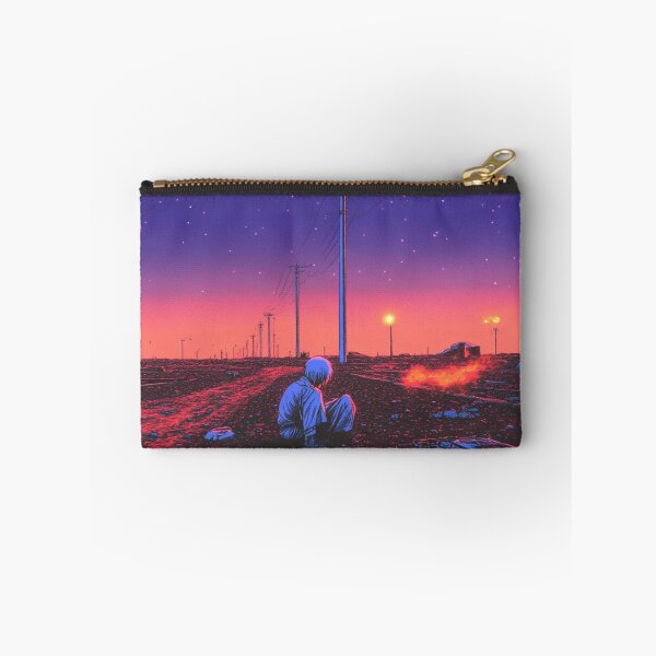 Item preview, Sad Lofi Anime Boy Nostalgic Sunset designed and sold by V-Fantasy.
