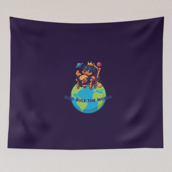 Item preview, NoToeWorld - Dog rule the world designed and sold by notoeworld.
